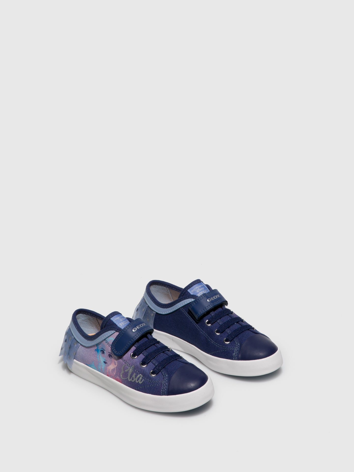 Geox Blue Velcro Trainers